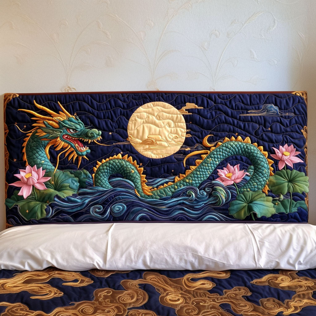 Moonlit Dragon KL3012031CL Quilted Headboard Slipcover