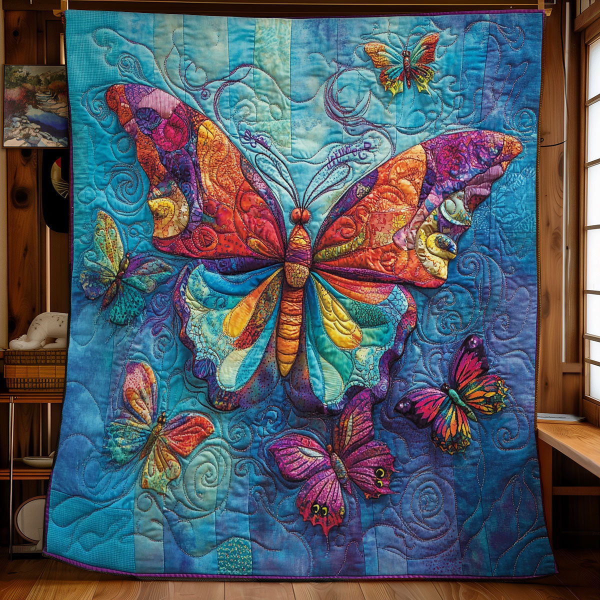 Colorful Butterfly WY1302027CL Quilt