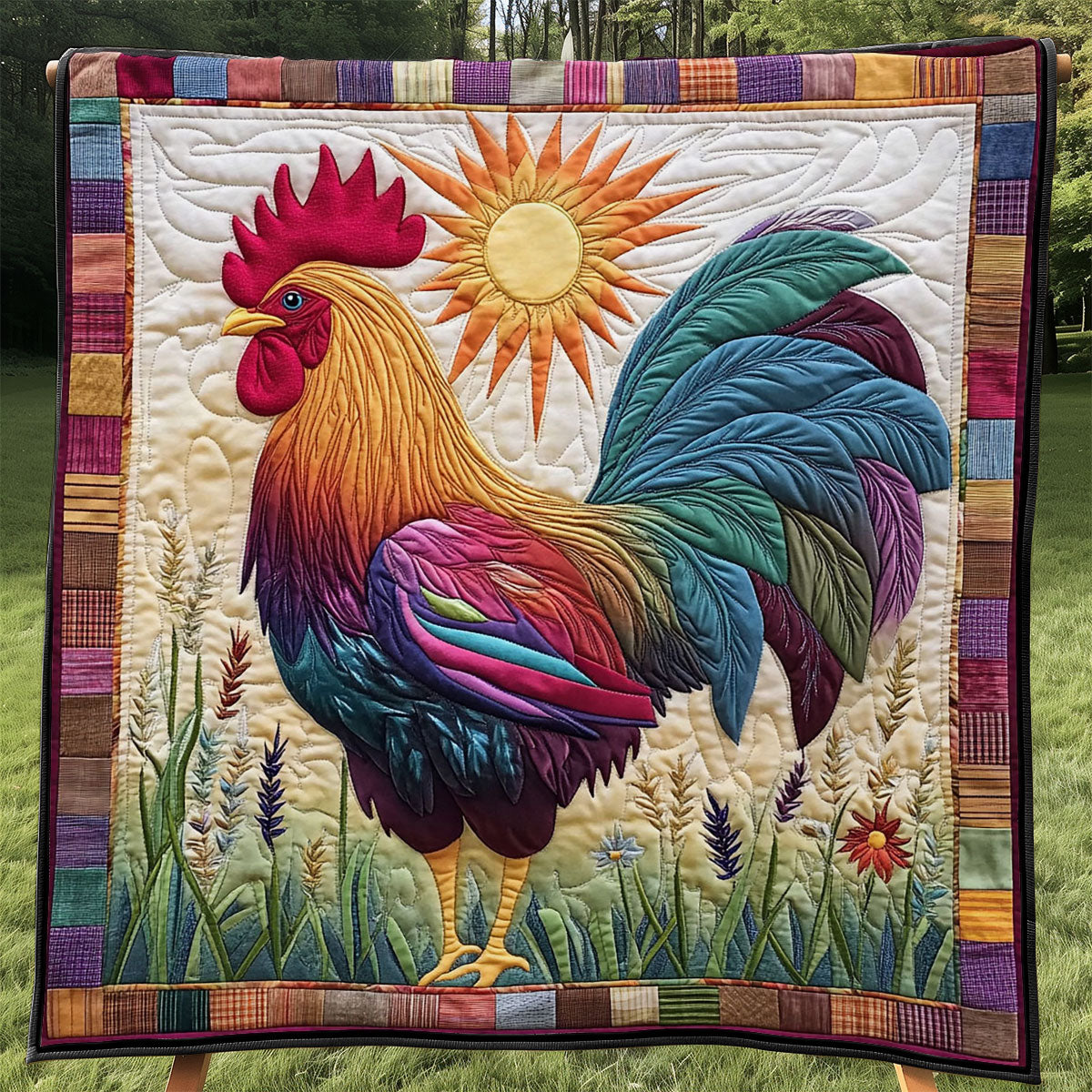 Sunrise Chicken WJ2805005CL Quilt