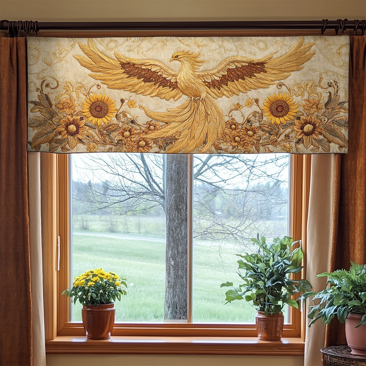 Phoenix Bloom WN2107042CL Quilted Valance