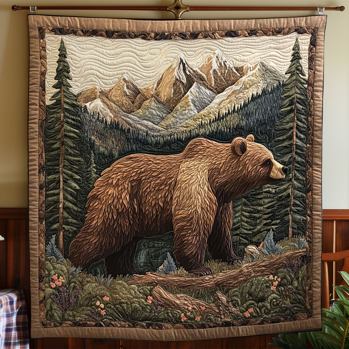 Brown Bear CW1405072CL Quilt