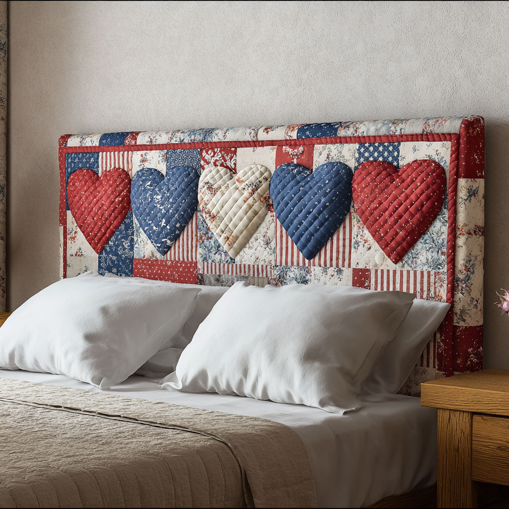 Vintage Hearts CP0501083CL Quilted Headboard Slipcover