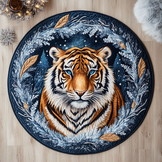 Tiger Winter WX2105043CL Quilted Round Mat