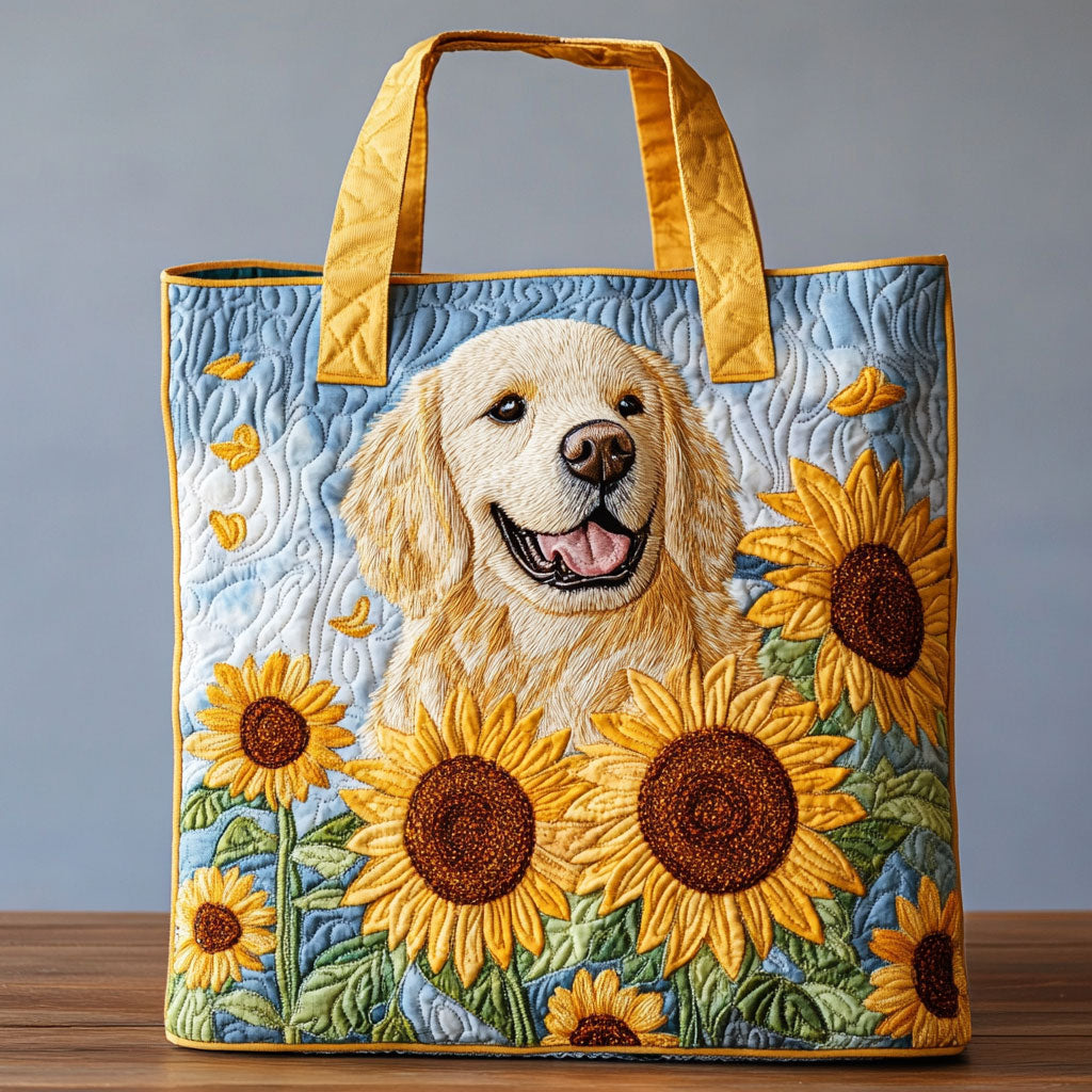 Blooming Golden Joy CW2309001CL Quilted Tote Bag