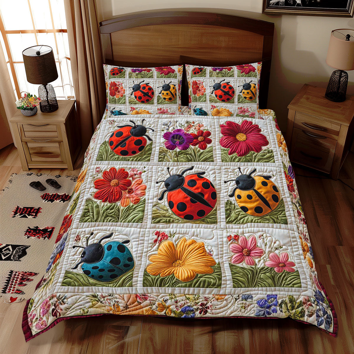 Lady Bug Floral WP2412054CL Duvet Cover Set
