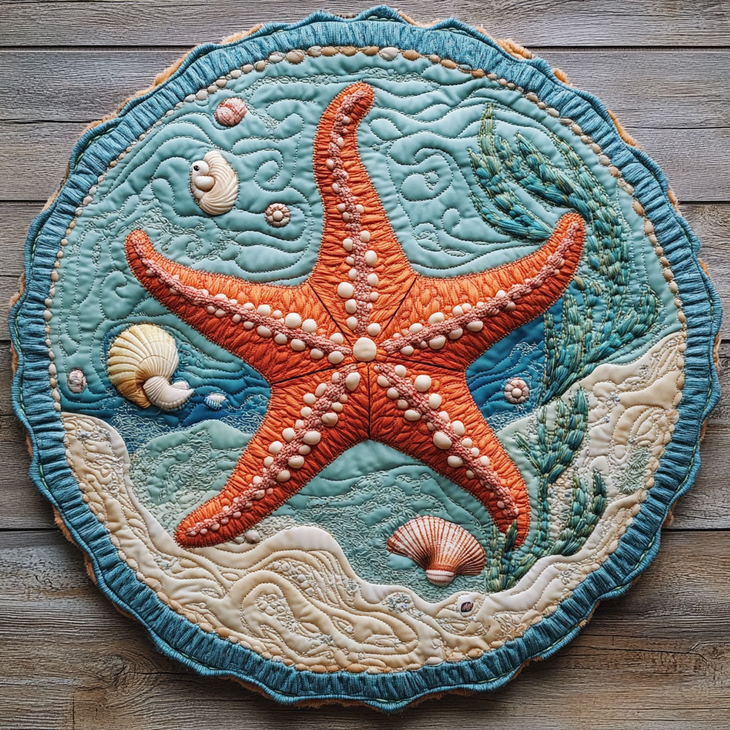 Red Sea Star CQ2905043CL Quilted Round Mat