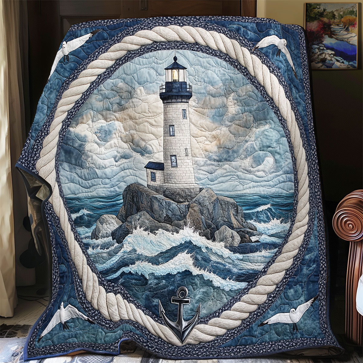 Lighthouse Ocean WX3105031CL Quilt