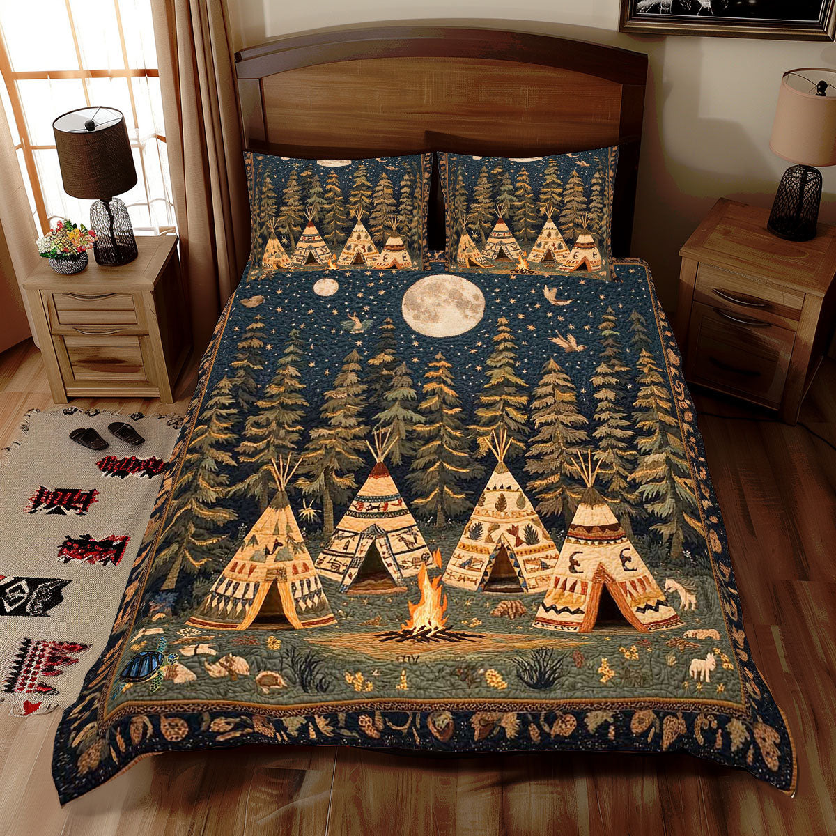 Native American Tipi Tent WP2111015CL Duvet Cover Set