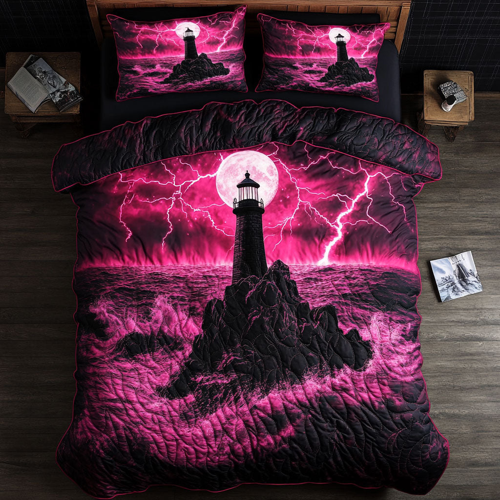Pink Lighthouse WY3105025CL Duvet Cover Set