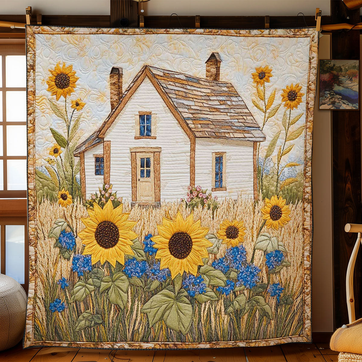 Blue Shutter Farmhouse WN1605002CL Quilt