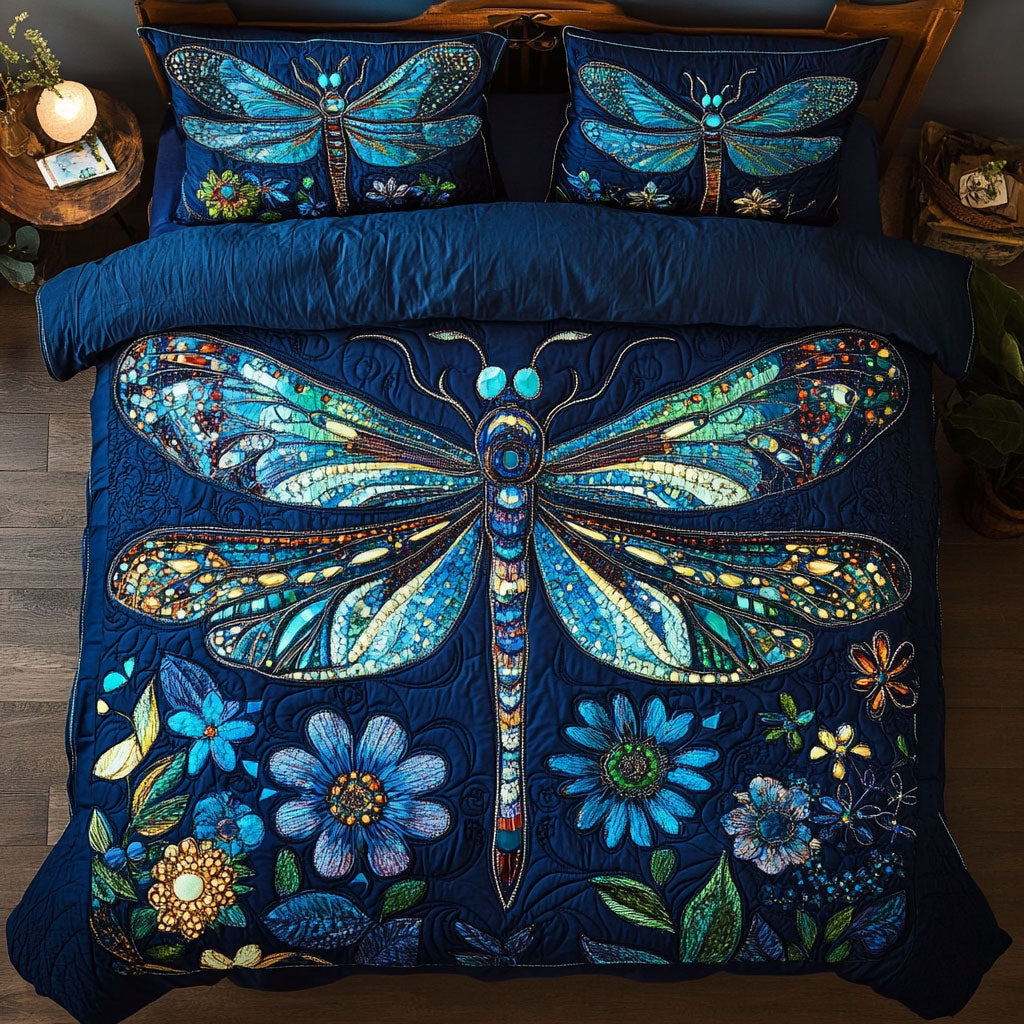 Beautiful Teal Dragonfly WY2502005CL Duvet Cover Set