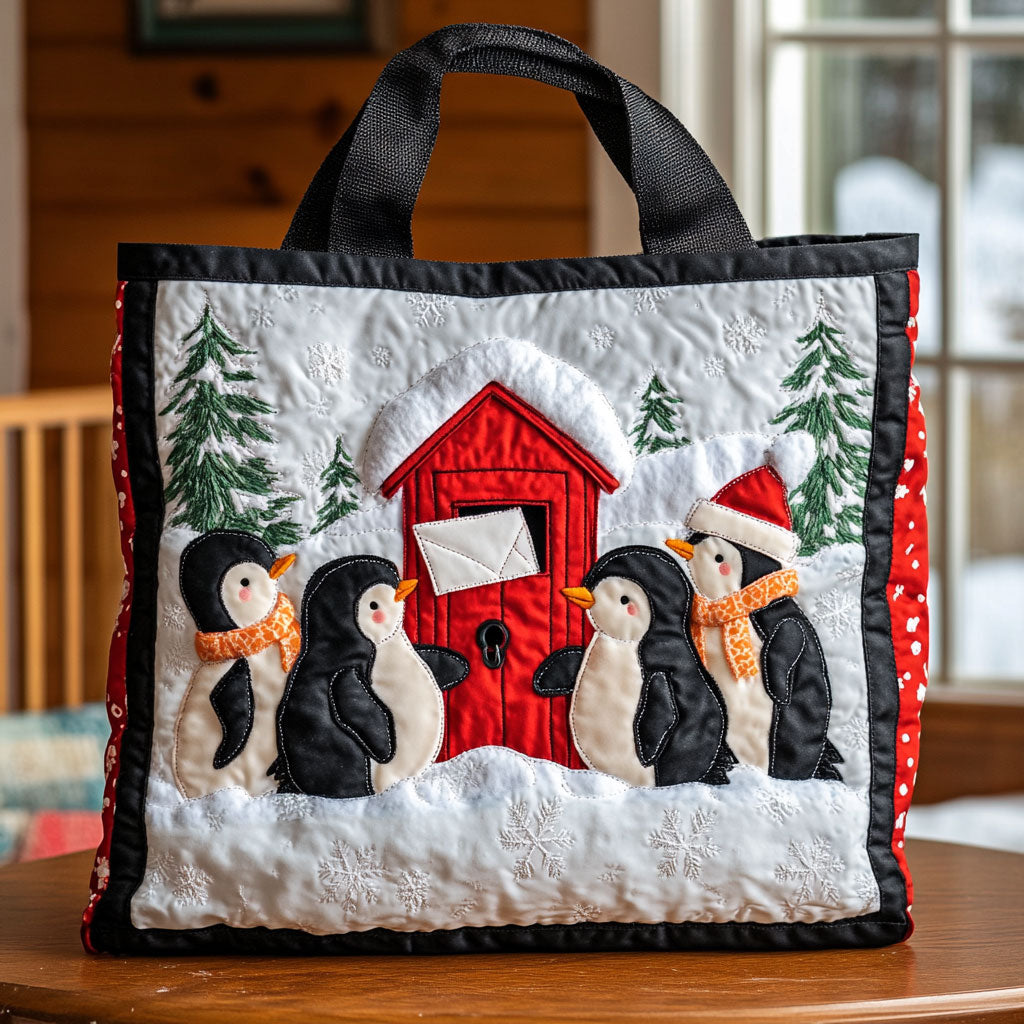 Penguin Friend CW1511035CL Quilted Tote Bag