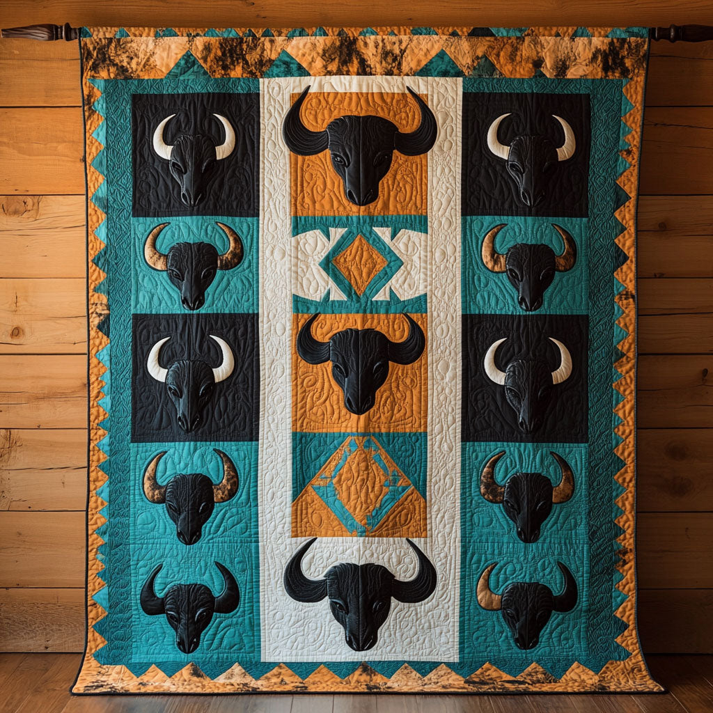 Bison Native American CW2905551CL Quilt