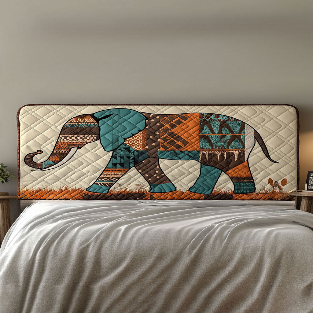 Patchwork Elephant WN1912032CL Quilted Headboard Slipcover