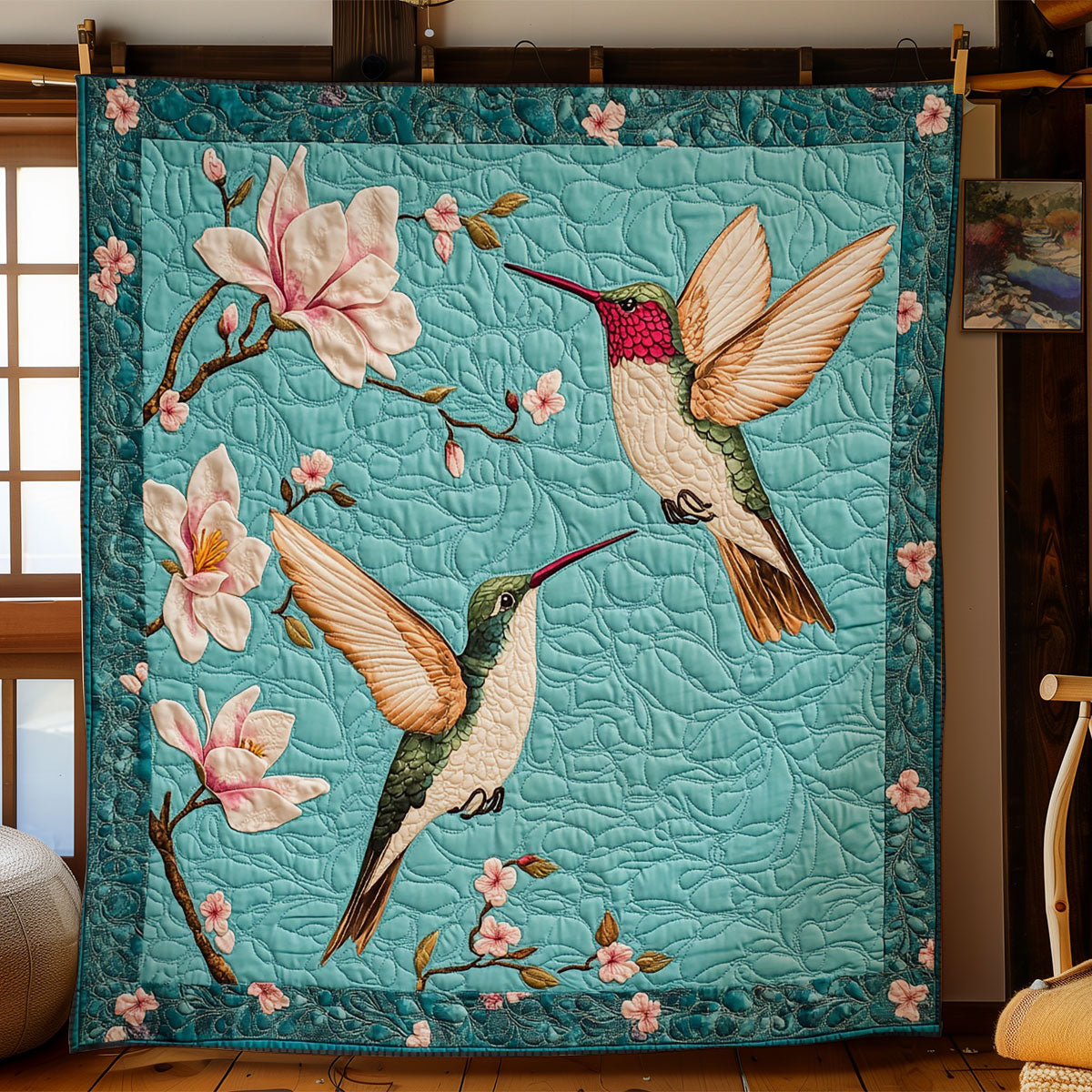 Hummingbird Duo WY2103051CL Quilt