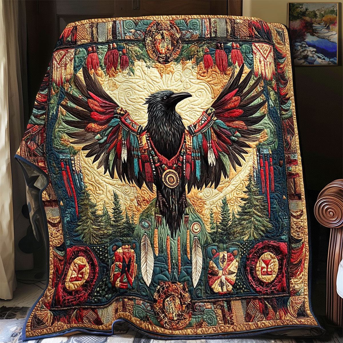 Mystic Crown In Forest WY2101064CL Quilt