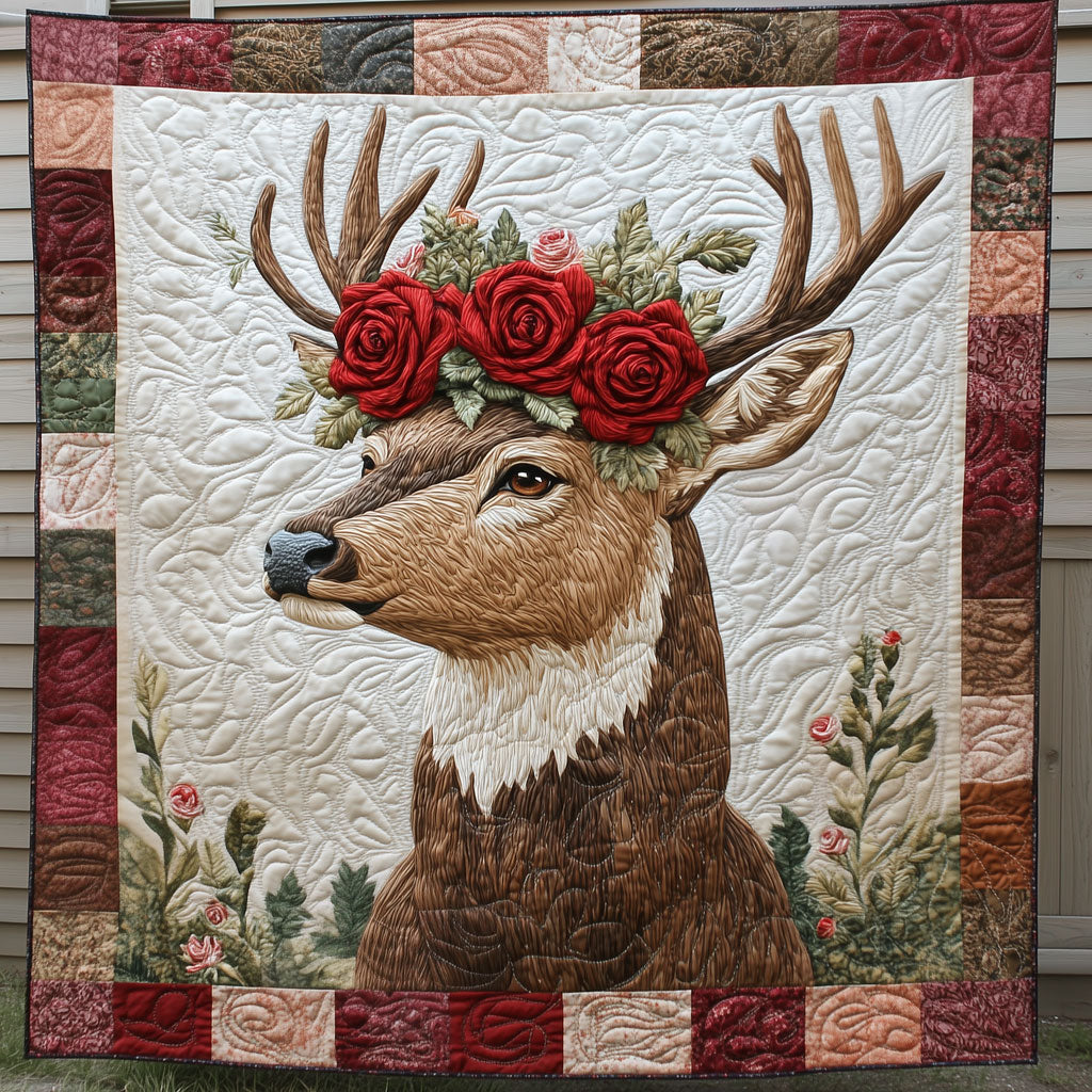 Deer With Rose LT1509046CL Quilt