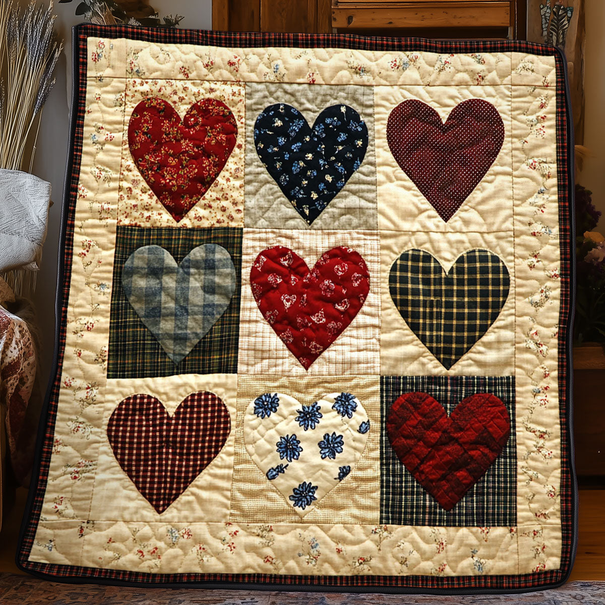 Vintage Heart WJ1904020CL Quilt