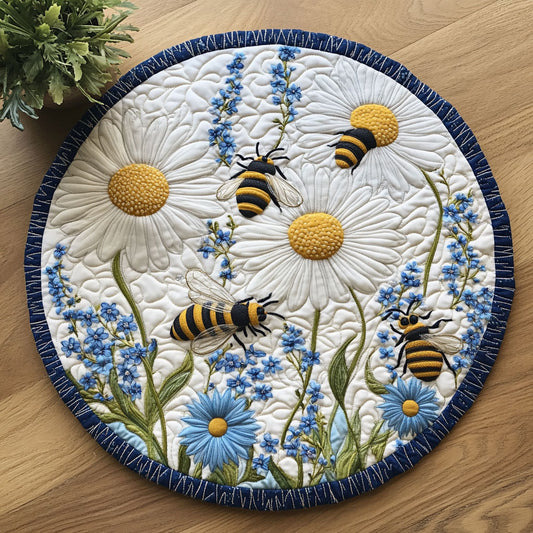 Bee Bloom Garden CW1106003CL Quilted Round Mat