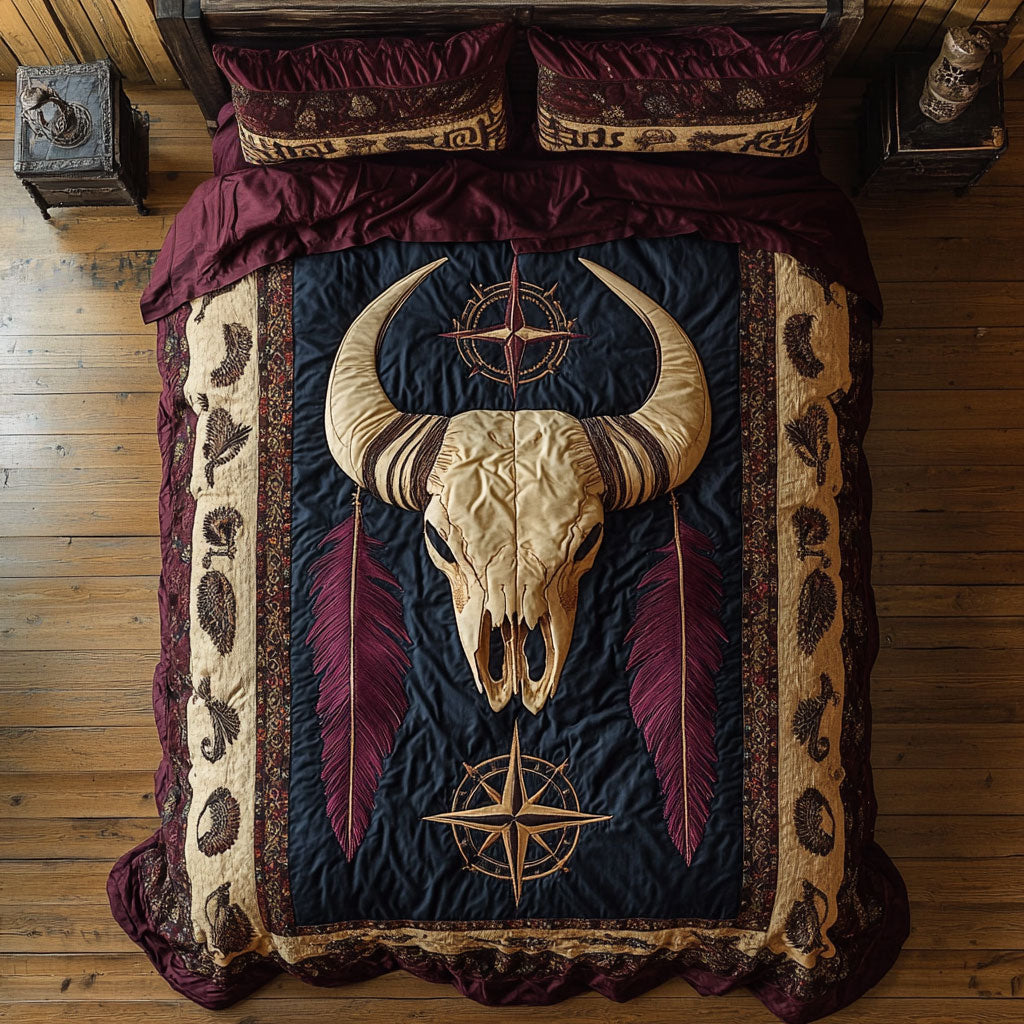 Feathered Skull CP0609073CL Duvet Cover Set