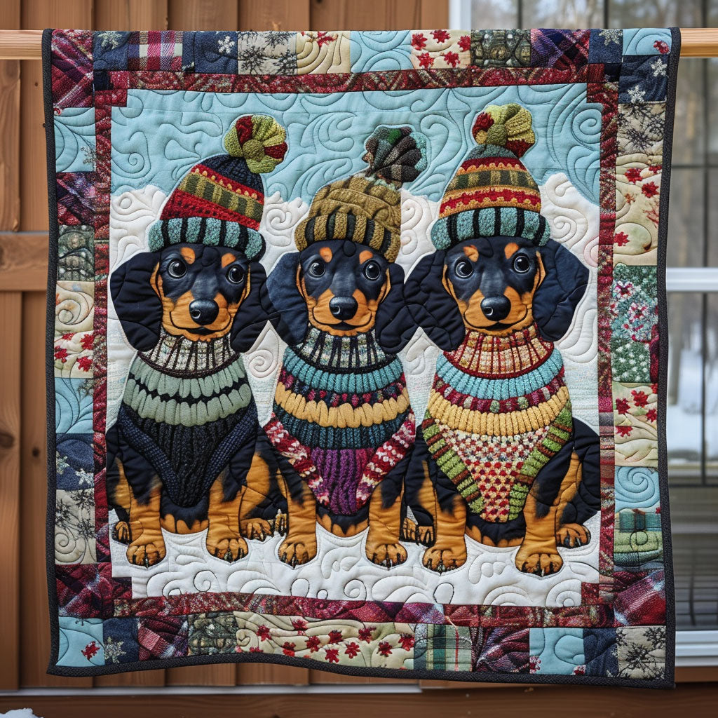 Dachshund Trio CP2509055CL Quilt
