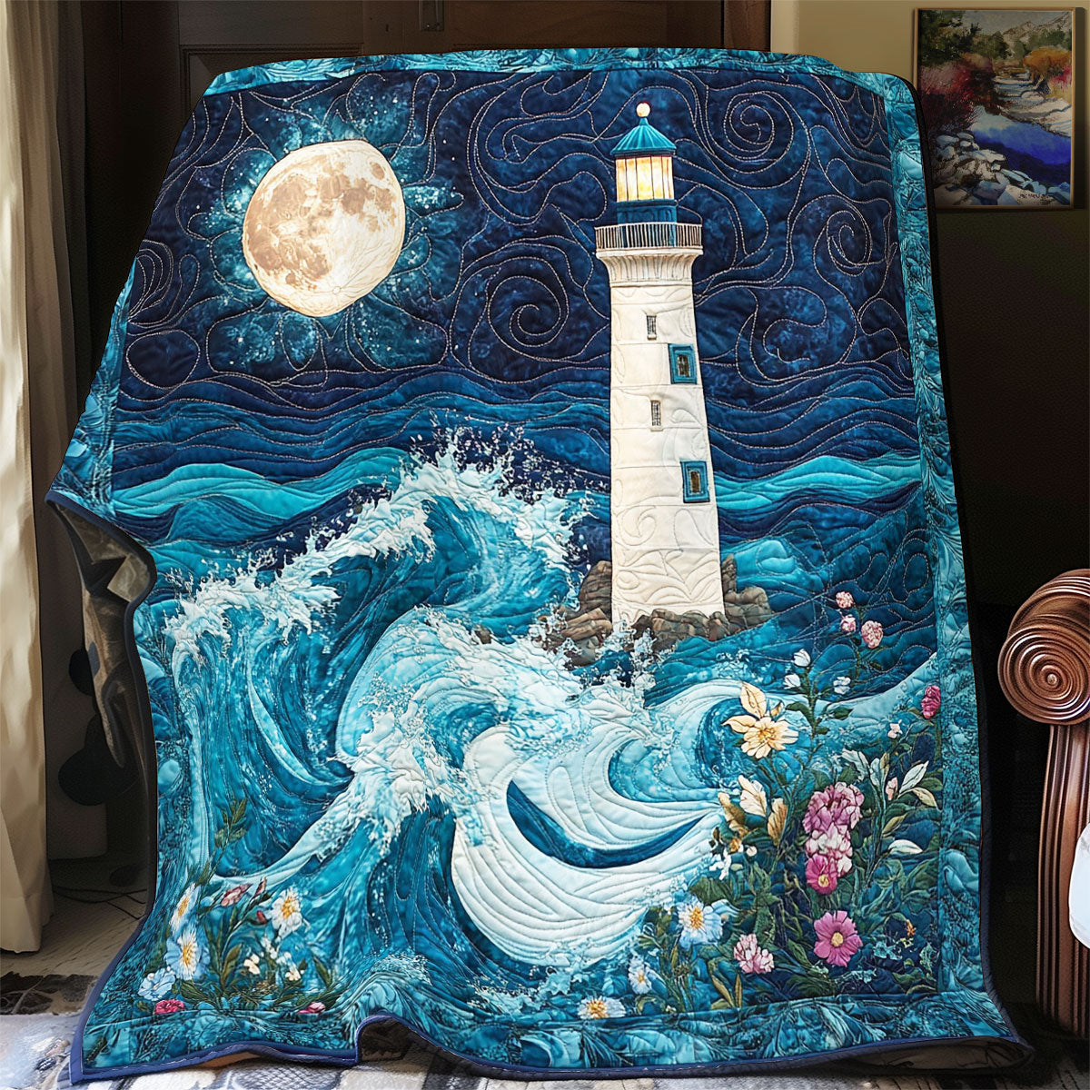 Mystic Lighthouse WY2003071CL Quilt