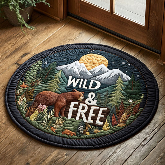Wild And Free CP2005032CL Quilted Round Mat