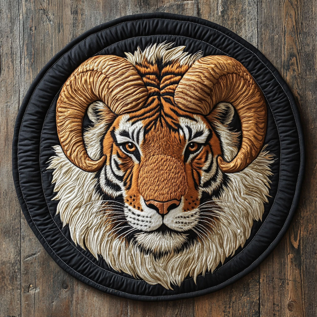 Majestic Ram's Horn CP0506003CL Quilted Round Mat