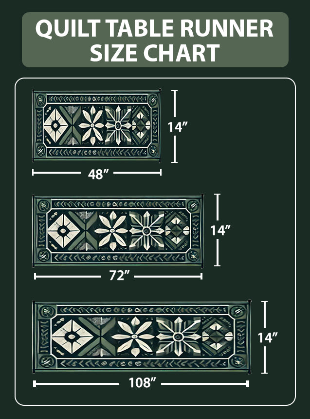 Floral Gallop WY0705034CL Quilted Table Runner