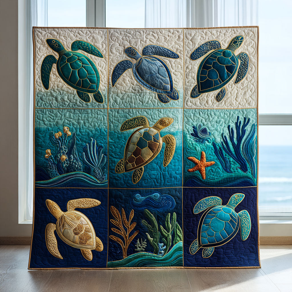 Ocean Turtle CW0509034CL Quilt