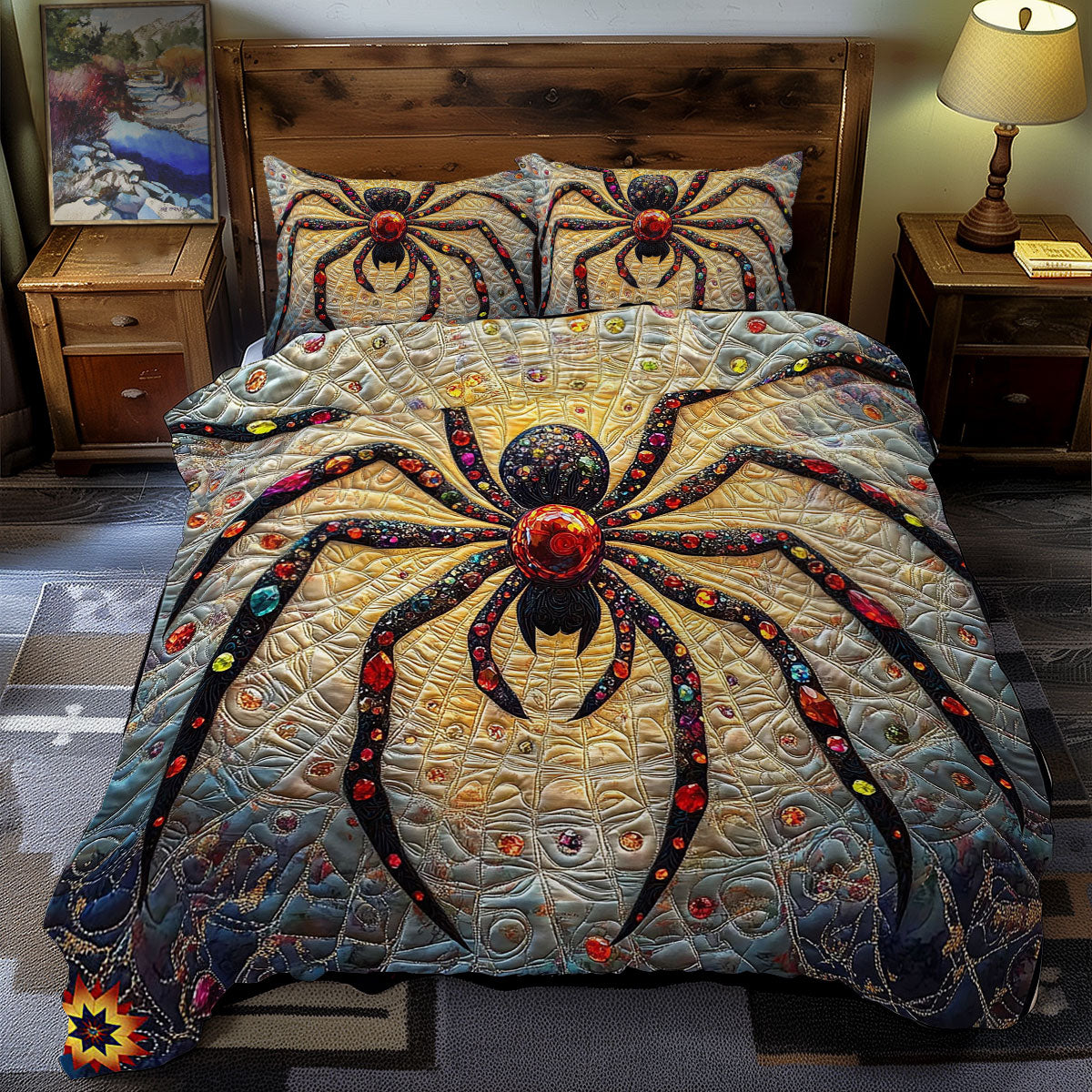 Gemstone Spider WY09120053CL Duvet Cover Set