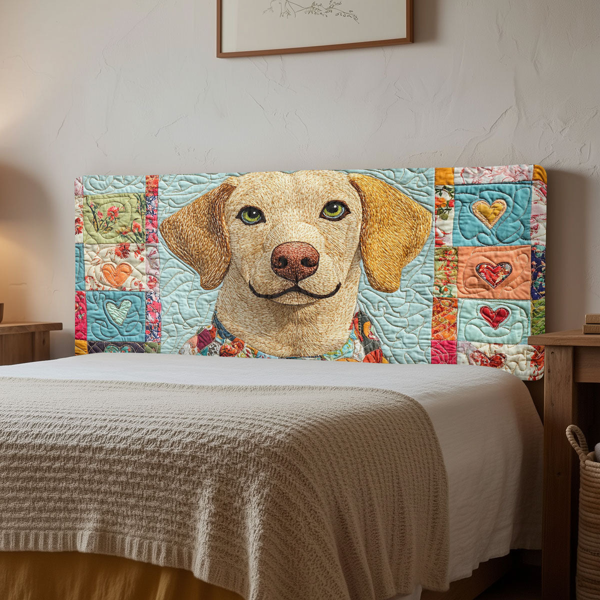 Sweet Labrador CW0501029CL Quilted Headboard Slipcover