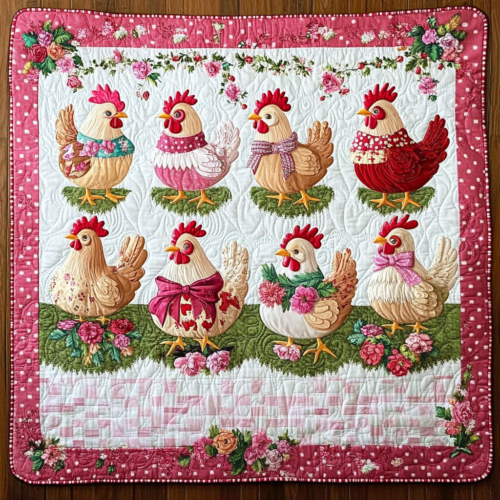 Valentine Hen WY2101084CL Quilt