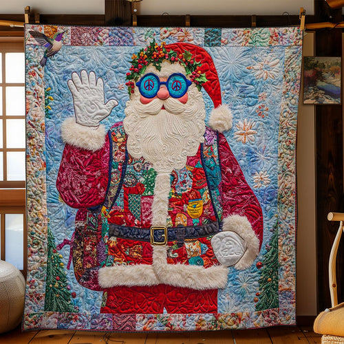 Peace Sign Santa WN1712049CL Quilt