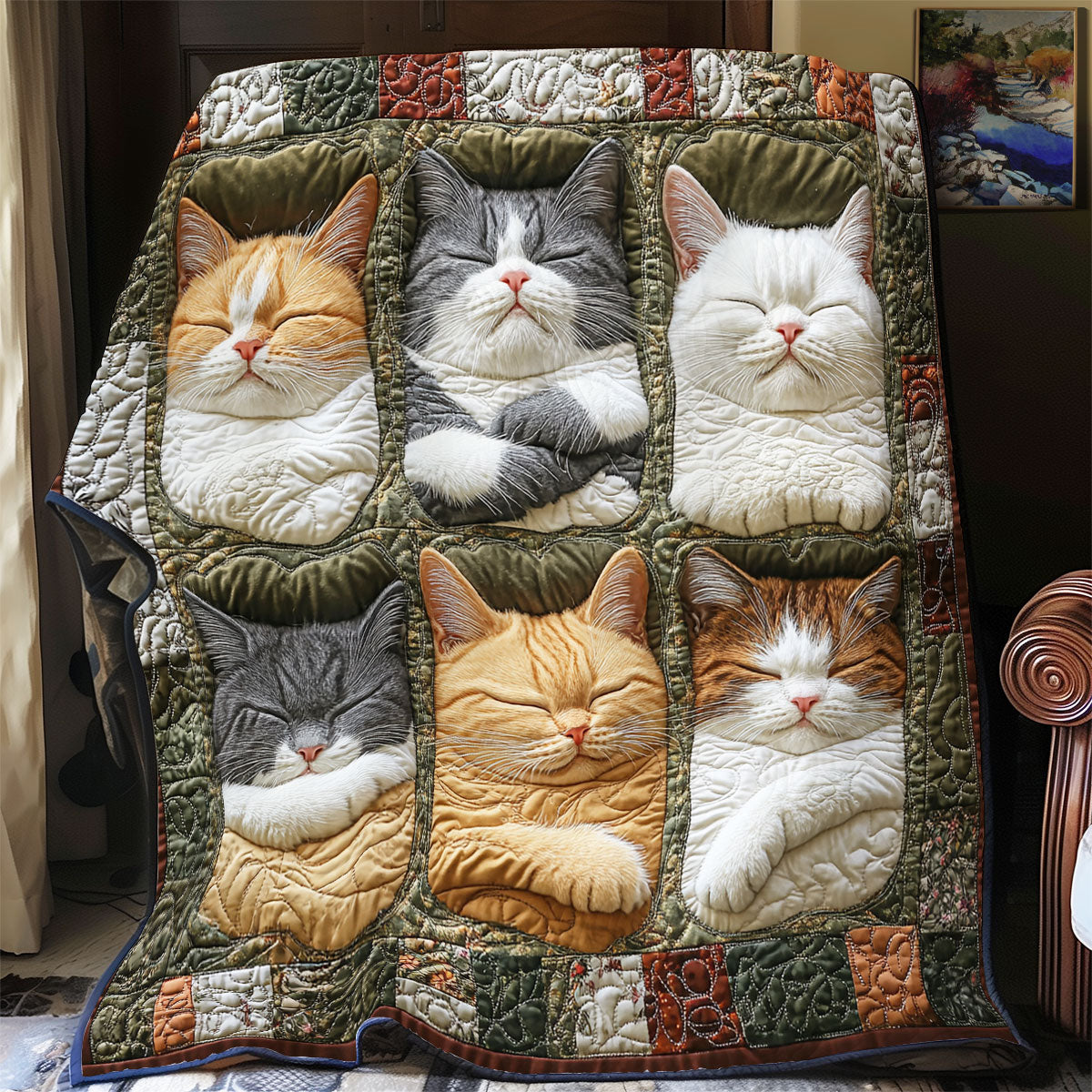 Cat Nest YR1501048CL Quilt