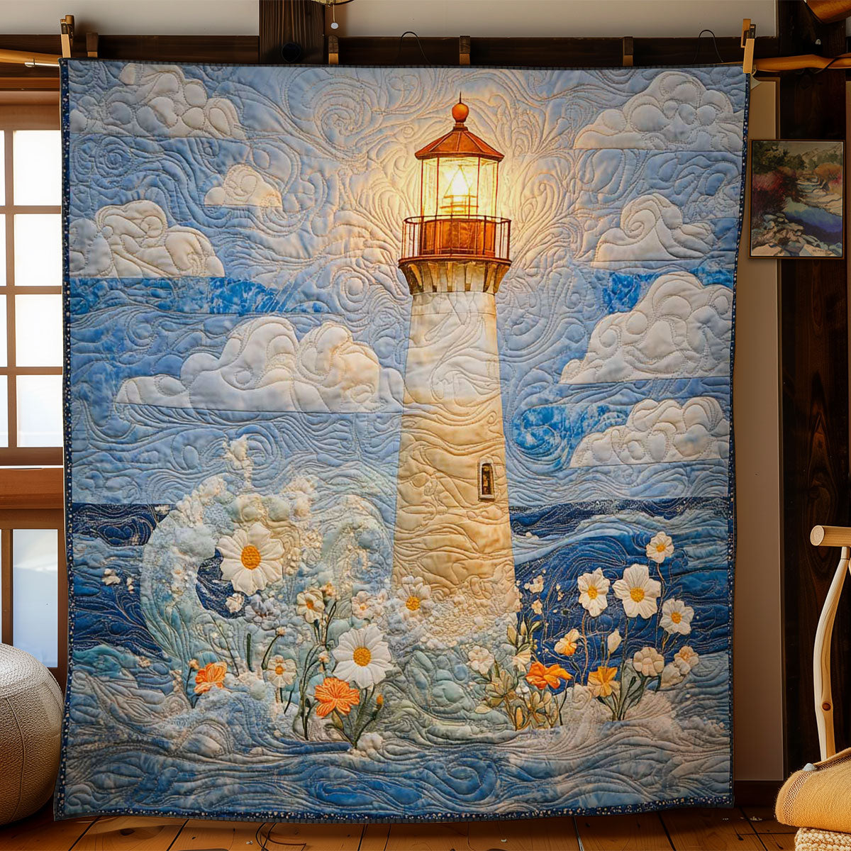Peaceful Lighthouse WN2403092CL Quilt