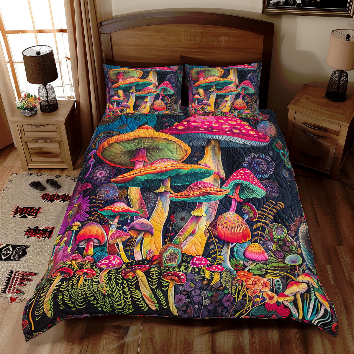 Hippie Mushroom WJ2112043CL Duvet Cover Set