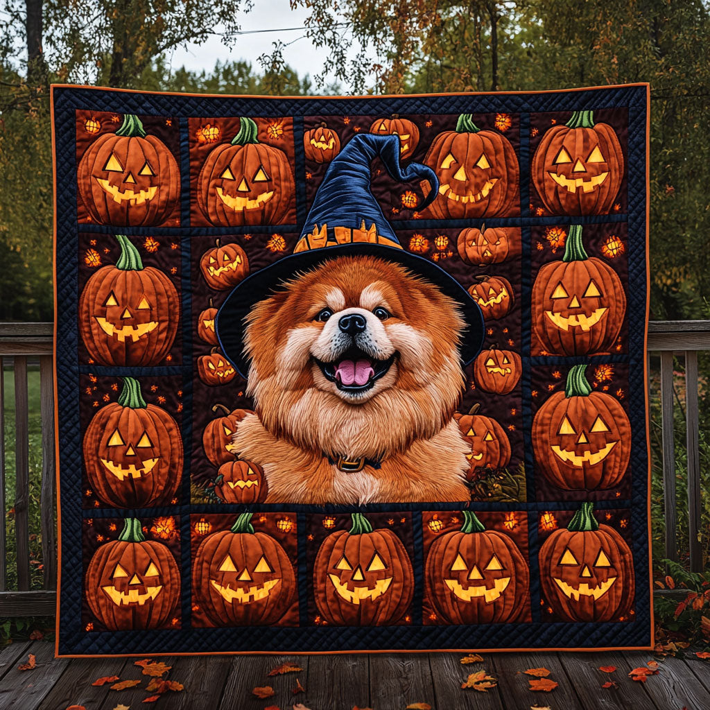 Chow Chow Pumpkin Nest WN1108018CL Quilt