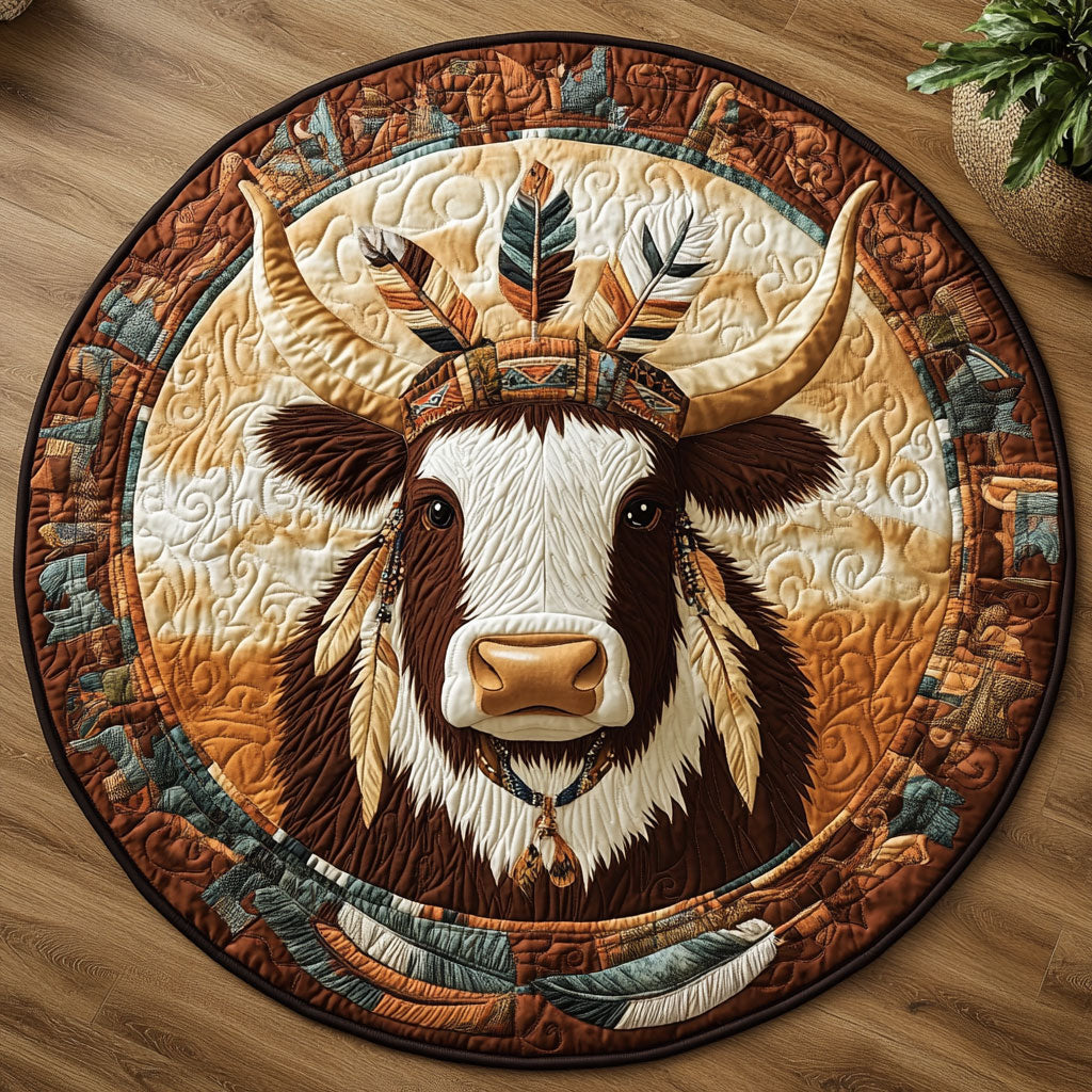 Guardians of the Land CM2204028CL Quilted Round Mat