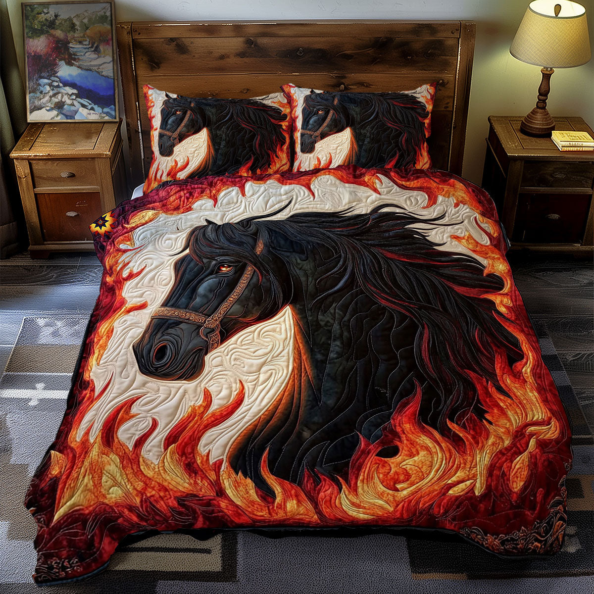 Flame Horse WY0312084CL Duvet Cover Set