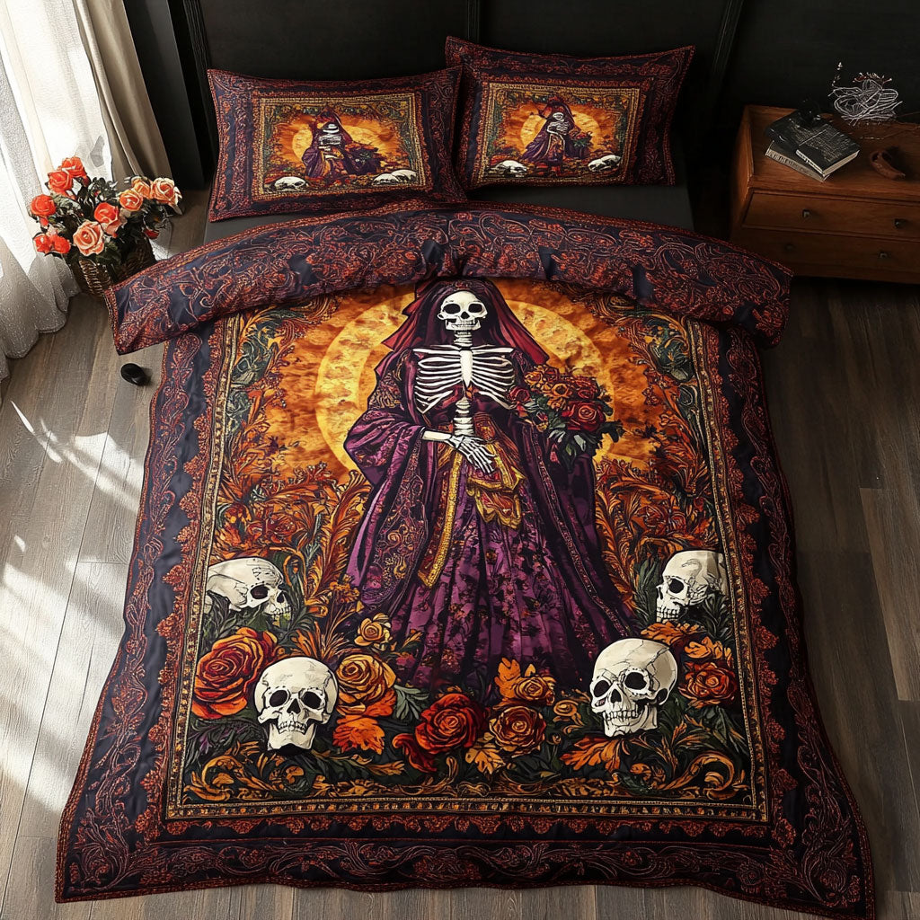Skeleton Rose WN2609073CL Duvet Cover Set