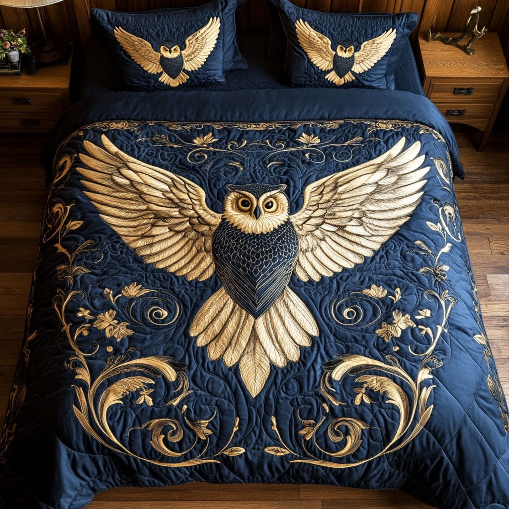 Midnight Royal Owl WY2201023CL Duvet Cover Set