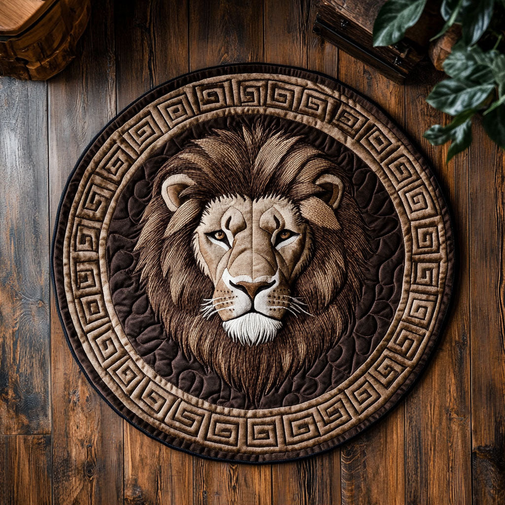 Shadow Lion WN1807085CL Quilted Round Mat