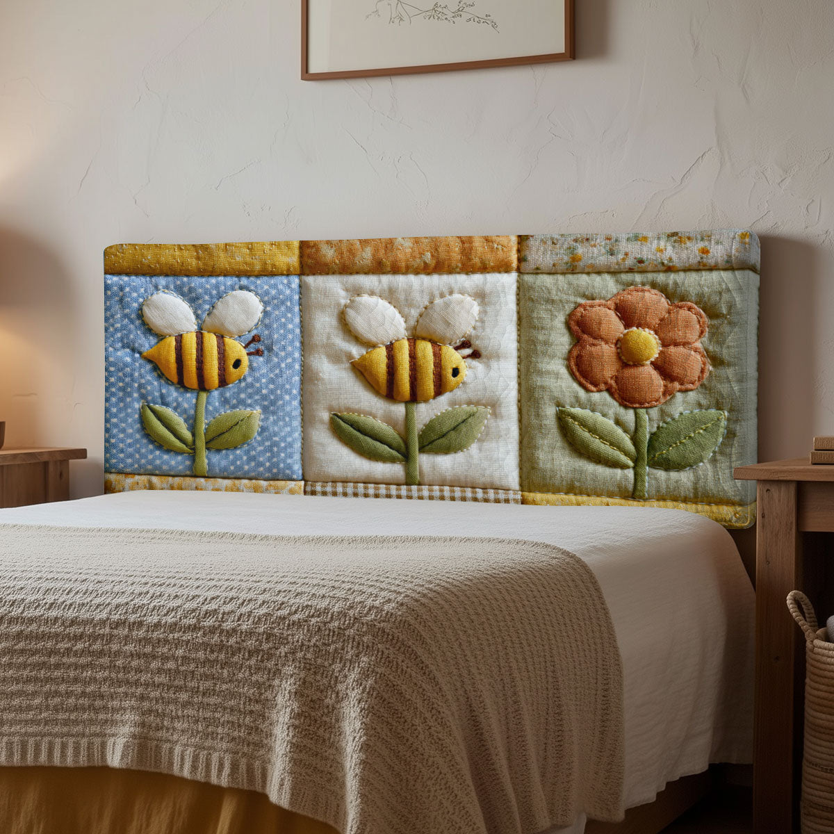 Bee Blossom CP3012038CL Quilted Headboard Slipcover