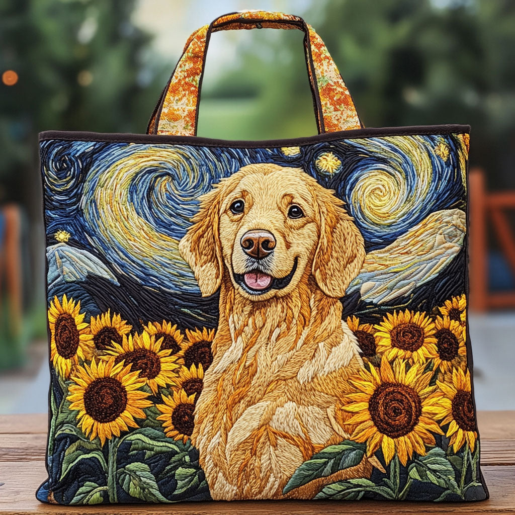 Golden Sunshine Smile CW2309013CL Quilted Tote Bag