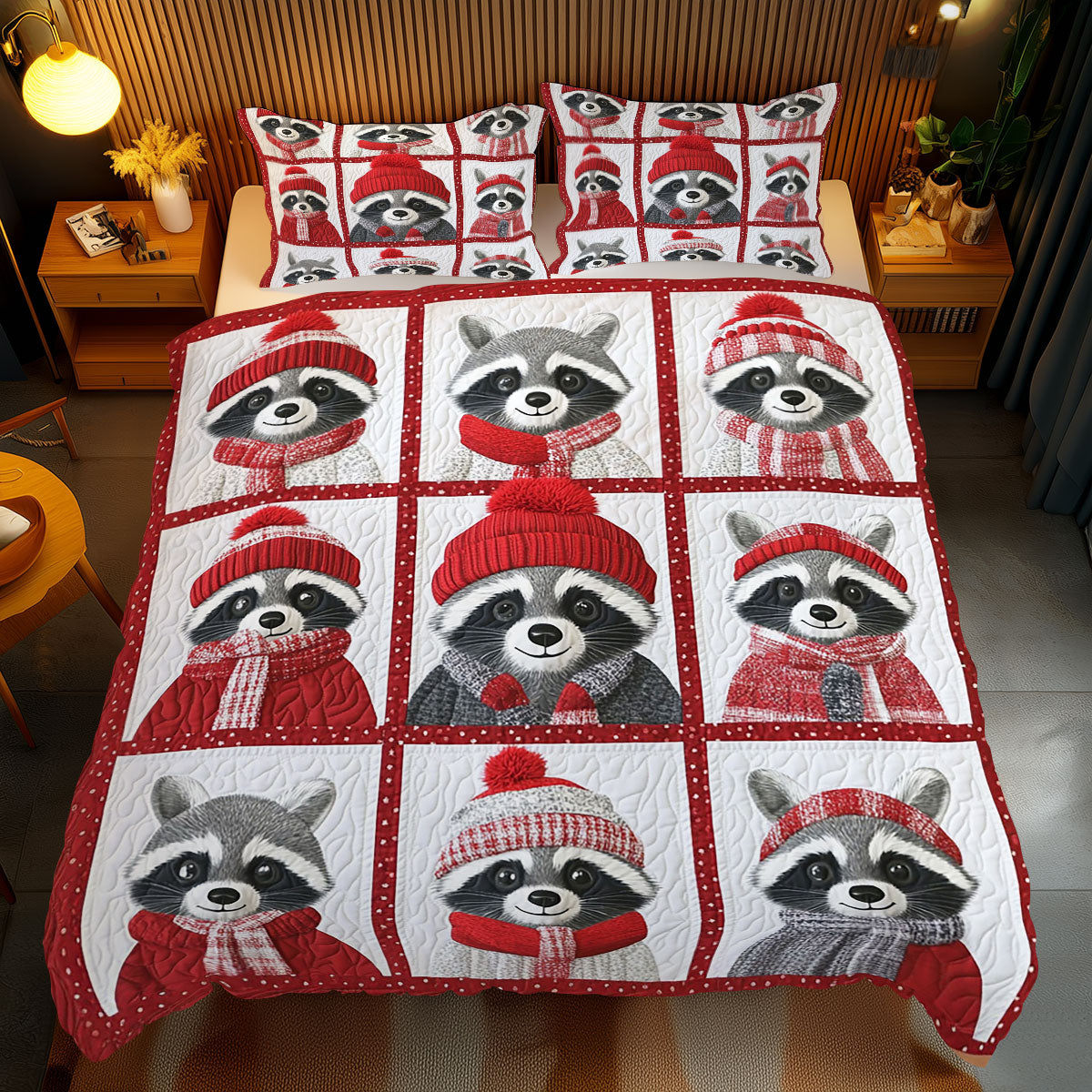 Winter Raccoon WJ0412050CL Duvet Cover Set