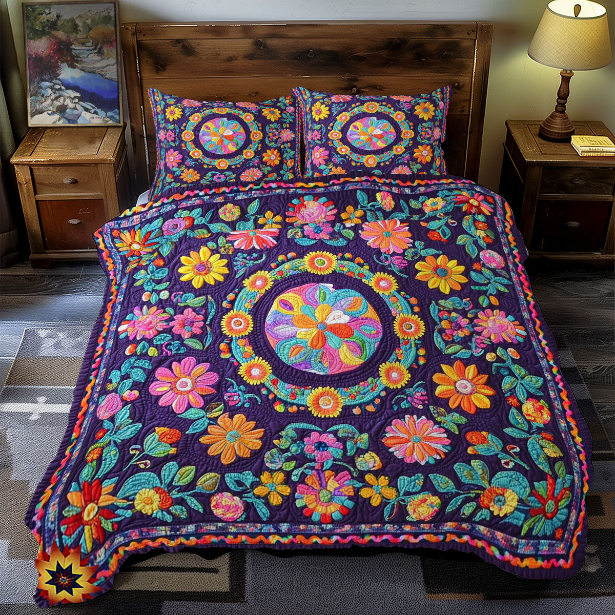 Colorful Flower WY2811045CL Duvet Cover Set