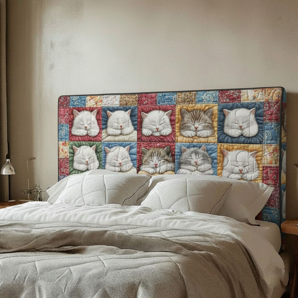 Cute Cat WJ0912001CL Quilted Headboard Slipcover