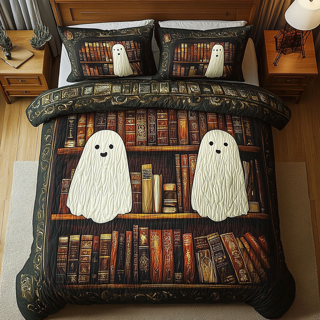Ghosts Among Vintage Books DH2009042CL Duvet Cover Set