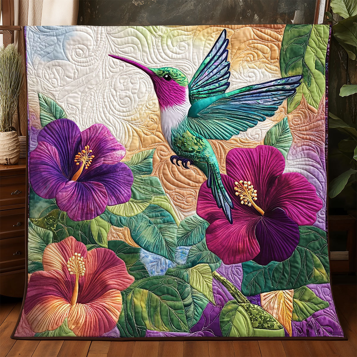 Majestic Hummingbird WJ1005005CL Quilt